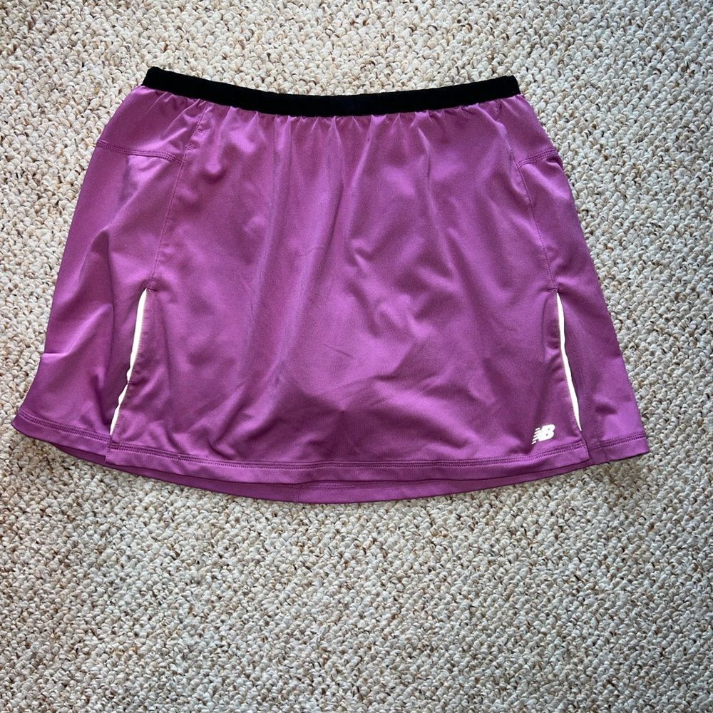 New Balance Lightning Dry Athletic Skort Purple Plum Tennis Golf Running Small